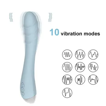 Reîncărcabilă vibrator pentru Femei Vibrații Jucarii Sexuale pentru Adulți Penis artificial Orgasm Puternic Masturbator de sex Feminin G Spot Silicon Moale