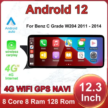 Pentru Benz C W204 2011 - 2014 Android 12 Ecran Tactil De 12,3 Inch Auto Carplay Monitoare Stereo Speacker Radio Player Multimedia