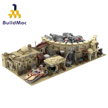 Buildmoc Star Filmul O Noua Speranta Mos Eisley Spațial MOC-41406 Tatooine Desert Sat Cantina Blocuri de Constructii pentru Copii Jucarii Cadou