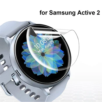 2 buc Ultra-subțire Folie de Protectie pentru Samsung Galaxy Watch Active 2 40mm 44mm Anti-Bule Moale 3D Ecran Edge Protector de Acoperire
