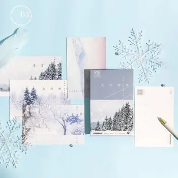 30 Coli/Set De Zăpadă În Nord Seria Carte Poștală/Felicitare/Scrisoare De Ziua Plic Card Cadou