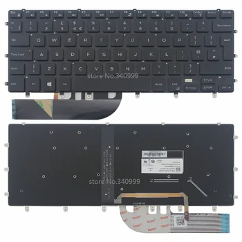 NOI BRITANIE Pentru Dell XPS 15 9550 9560 9570 Tastatura Laptop Blackit Negru, FARA Rama