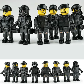 Arme militare de Blocare Cărămizi Pentru Figura Piese Accesorii Blocuri Soldat al Armatei MOC de Poliție SWAT Asamblat Jucarii Model