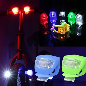 Biciclete lumina din spate lumina flash LED-uri față și roata din spate lumina rezistent la apa baterie de lanternă lumină de avertizare Biciclete lumina din spate se potrivesc