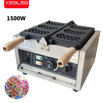 XEOLEO 1400W Comerciale Electric, Filtru de Vafe 3 Grile Aparatul de Vafe Vafe Cuptor Învețe Forma de Tort Vafe de Luare a Mașinii