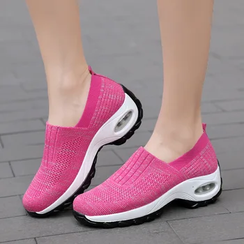 Femei Indesata Adidași De Moda Casual, Pantofi Doamnelor Plat Pantofi Platforma Creșterea Înălțime De Sex Feminin Alunecare Pe Formatori Zapatos Hombre