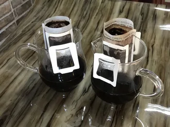 Agățat de Ureche Sac de Cafea Portabil Picurare Filtru de Cafea/Cafea prin Picurare Filtru Sac/filtru de cafea sac/picurare cafe hârtie de filtru sac
