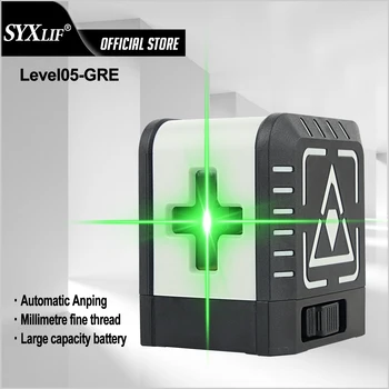 SYXLIF Verde cu Laser de Nivel 2 Linie Verde fascicul laser de nivel de Auto-Nivelare cu Laser dispozitiv de aliniere cu Laser pointer cu Laser dispozitiv de nivelare