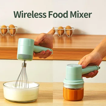 Wireless 3 Viteza Mixer Electric de Alimentare Blender cu Bol Mixer Portabil Bătător de Ouă Automată Crema de Tort Alimente de Copt Aluat Mixer
