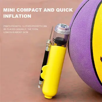 Portabil Mini Pompa Pentru Baschet Fotbal Volei Pneumatic Pompa Gonflabila Acul Duzei Accesorii Pentru Sporturi În Aer Liber X4z3
