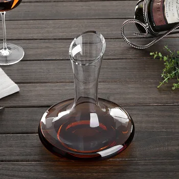 1000ML Plat Superioară Bază de Vin Roșu Decantor de Cristal lucrate Manual Vin Pourer Premium Apă Carafă de Perete Îngroșat Petrecere de Familie