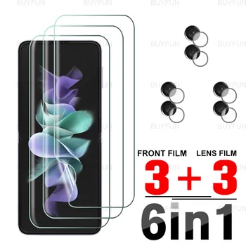 Pentru Samsung Z Flip 3 5G Fața Hidrogel Moale Film 6in1 pentru samsung sumsu galaxy z flip3 flip 3 5g lentilă aparat de fotografiat ecran protector