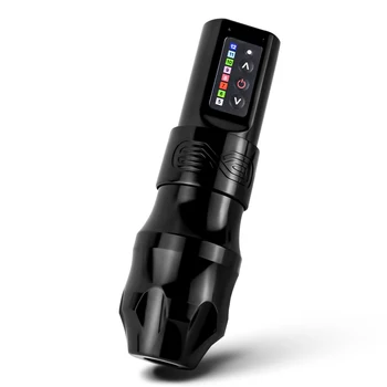 EXO Profesionale Wireless Tatuaj Pen Mașină Puternic Motor fără miez 2400mAh Baterie Digital cu LED-uri de Afișare pentru Tatuaj Artist