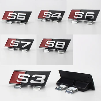 Autocolant Auto Pentru Audi Sline S3 S4 S5 S6 S7 S8 Logo-Ul A3 A4 A5 A6 A7 Emblema, Insigna Decal Modificat Logo-Ul Auto De Decor