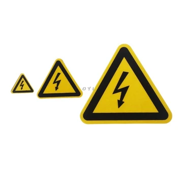 Avertizare Autocolant Etichete Adezive Electrice Pericol de electrocutare Pericol de Preaviz de Siguranță 25mm 50mm 100cm PVC Impermeabil