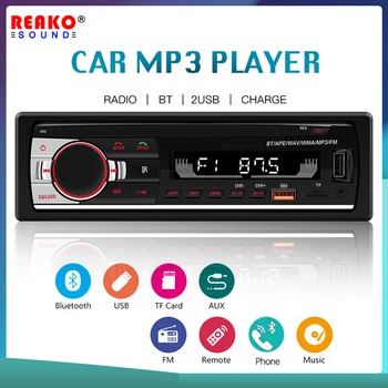 REAKOSOUND Autoradio 1 Din Radio Bluetooth Masina AUX-IN MP3 Player FM, 2 USB Auto Stereo Audio Stereo Audio Digital FM Stereo Muzică