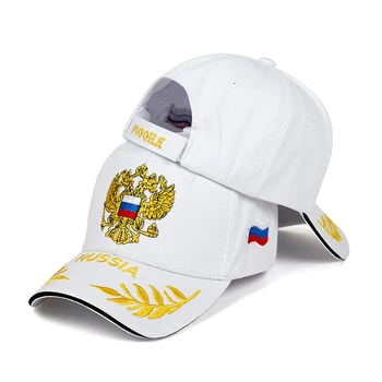Noua moda RUSIA brodate șapcă de baseball de modă în aer liber cozoroc pălărie bărbați femei casual pălării reglabile %bumbac capace de sport