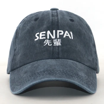 Japnese stil SENPAI capac brodat 100% bumbac spălate de moda tata pălărie bărbați femei hip hop snapback pălării noi