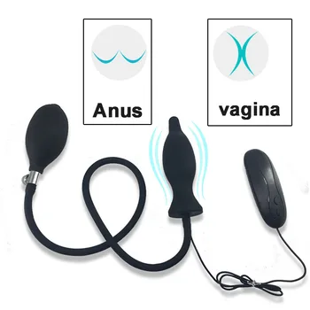 10 Viteza Gonflabile Anal Plug de Prostata anal vagin Masaj Utilizați Lubrifianți