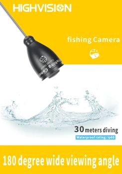 AHD HD camera de 2 megapixeli căutare de pește pescuit subacvatic LED camera viziune de noapte la 180 de grade pescuit camera