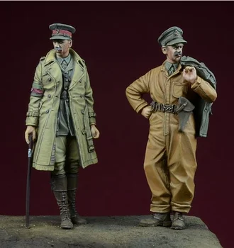 1/35 Rășină Cifre Model Kituri de al doilea RĂZBOI mondial Tanc Britanic Soldat 2 figura Unassambled Nevopsite