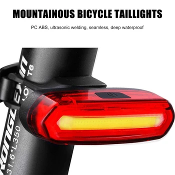 CONDUS Motocicleta Stop Iscusit Fabricarea de Biciclete Montane Iluminare din Spate USB Reîncărcabilă Noapte Ciclism Biciclete Lampă de Inducție