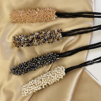 Stras Pearl Inel de Păr colorat coarda păr DIY Pearl Femei Ac de păr Accesorii de Par Floare Clip de Păr Stil de Păr fabricarea de Unelte