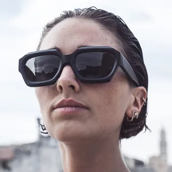 HKNA 2022 ochelari de Soare Retro Femei Mici Pătrate Ochelari de Bărbați/Femei de Brand de Lux Neregulate Ochelari Femei UV400 Gafas De Sol Mujer
