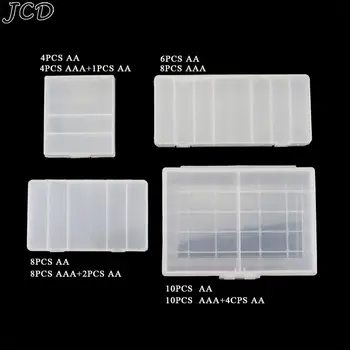 JCD de Plastic Greu de Caz Suport de Stocare Capacul Cutiei de 4x, 6X, 8x, 10x AA Baterie AAA Cutie Container Sac Organizator Caz Caseta de Caz