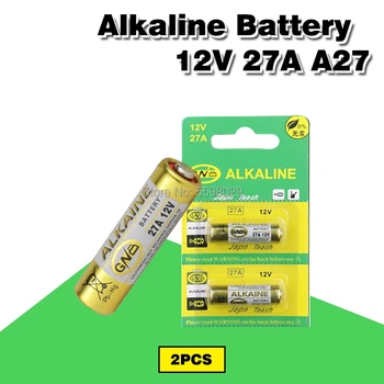 2 buc 12V 27A A27 Alarma-Telecomanda Uscat Baterii Alcaline Celule 27AE 27MN de Mare Capacitate de la Distanță Masina de Jucării de Calculator Usa