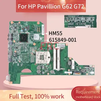 615849-001 615849-601 Pentru HP Pavilion G62 G72 Notebook Placa de baza 01013Y000-600-G HM55 DDR3 Laptop Placa de baza