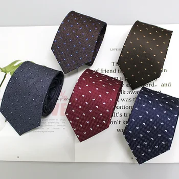 Linbaiway 8cm Mens de Afaceri Cravata din Poliester Jacquard Tuxedo Cravata pentru Costume de Nunta Gât Cravate Slim Gravatas de sex Masculin Corbatas