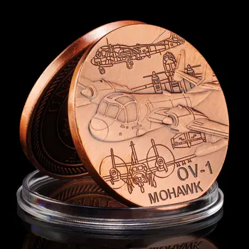 OV-1 MOHAWK Suveniruri Monede Fani Militare de Colectie, Cadou de Cupru Placat cu Armata Statelor Unite Provocare Monedă Monedă Comemorativă