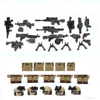 Forțele speciale Soldat Tactice Lunetist SWAT arma Arma Mini Militare Figura Set Piese MOC Model Blocuri de Cărămidă Kituri de Jucărie