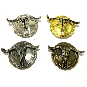 Craniu Cap de Vacă cu Cataramă Pentru Saci Portofel Curea din Piele produse Decorative 3D Monede de Metal Diy Moda de Îmbrăcăminte Decor Cadouri de Anul Nou