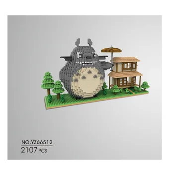 YZ Mini Blocuri Kumamon Cărămizi de Construcție Totoro Licitație Figura Jucarii Model 3D Anime Juguetes Jucarii pentru Copii Cadou YZ66512
