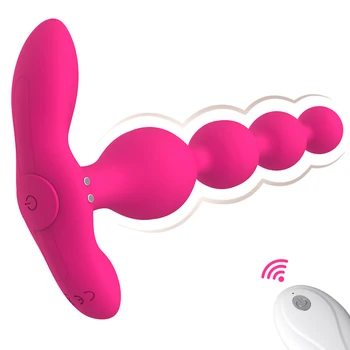 Silicon Anal Plug Wireless de Control de la Distanță Vibrator Fundul Margele Anus Masturbator sex Masculin, Prostata pentru Masaj Jucarii Sexuale pentru Femeie și Bărbat