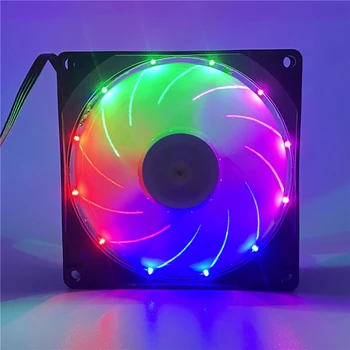 Noi 9025 90MM 90x90x25mm Led-uri Multicolore Ventilatorului de Răcire CPU Fan Caz de Calculator cu Ventilator 4pin