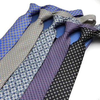 Cravata Pentru Barbati de Afaceri Clasic de Culoare Solidă Carouri Bandă Puncte 7cm Jacquard Cravata Accesorii de zi cu Zi Purta Cravată Rochie de Mireasa