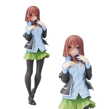 20CM Nakano Miku Anime Chintesența Quintuplets Figura Kawaii Uniformă Școlară în Picioare Ichika Model Static PVC Jucarii Papusa
