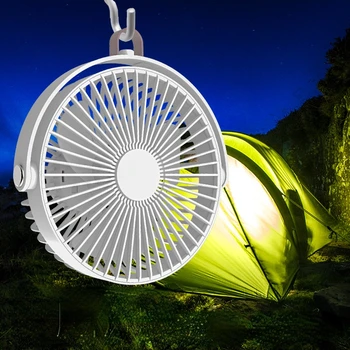 2022 Nou Electric Camping Reincarcabila în aer liber de Iluminat cu LED Mini Ventilator de Tavan, Birou Desktop Excursie Accesorii Live Streaming