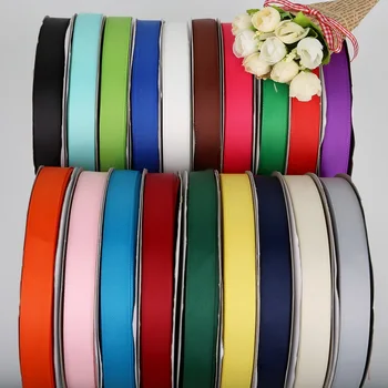 La 100 de Metri Culori Solide Grosgrain Panglică Ambalare Cadou pentru Petrecerea de Nunta de Decorare DIY Artizanat lucrate Manual de Îmbrăcăminte Materiale
