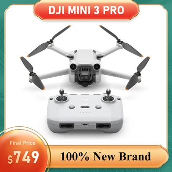 Original DJI Mini 3 Drone PRO -Cantareste Mai putin de 249 g,34-min Max Timp de Zbor,MasterShots,Timelapse,Verticala de Fotografiere