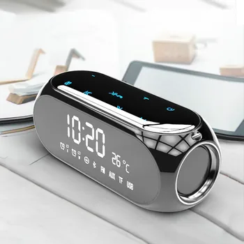 Acasă portabil Ceasuri de birou fără Fir Bluetooth Boxe Computer Mobil ceas deșteptător Receptorului Radio digital Mini Ceas Deșteptător