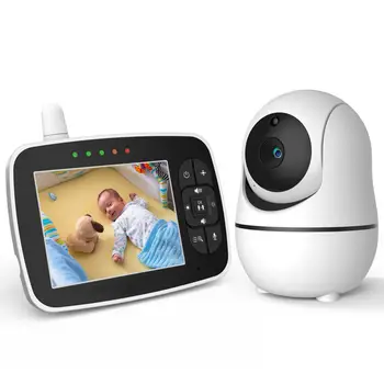 Noul 3.5 inch Wireless Baby Monitor Video Color Portabil pat Nanny Camera de Securitate de LED-uri IR Viziune de Noapte Interfon UE STOC