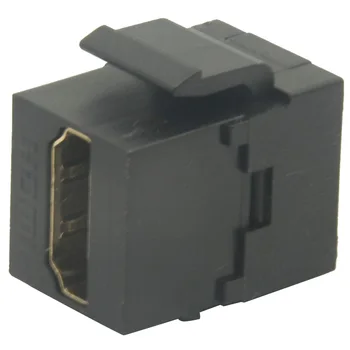 Culoare negru Keystone HDMI Femeie La Femeie Conector Cu 22MM Lungimea Corpului