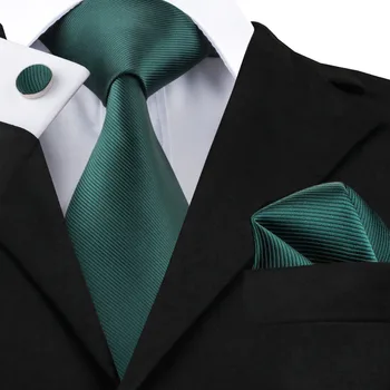 Solid Silk Mens Legături de Gât Cravată Set pentru Bărbați Costume cu Cravată Batista Butoni Gravatas Cravate pentru Bărbați Nunta Vestidos Corbatas
