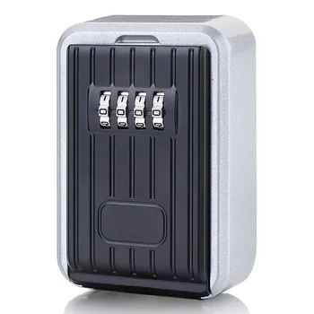 Montat pe perete Cheie Seif Mini Storage Keybox de Depozitare Cheie de Blocare Cutie cu 4 Cifre Combinație Capac rezistent la apa Pentru Utilizare în Exterior