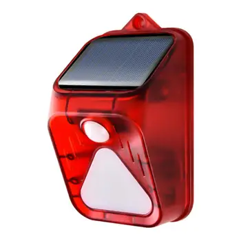 Solar de Alertă de Sunet Flash Lumina de Avertizare Sunet de Alarmă Lumina de Exterior Anti-furt Sirena Wireless Difuzor Animal Repeller Pentru Ferma