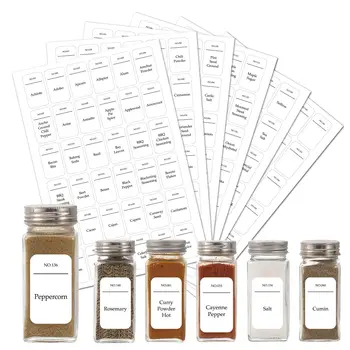 Etichete Autocolante Borcane pentru Condimente rezistent la apa Auto-adeziv Cămară Organizator de Sticlă Condimente Borcane de Sticla Recipient Bucătărie Autocolante
